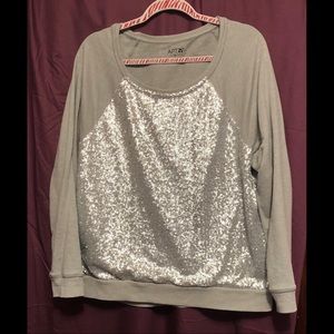 Gray/Silver Sweater